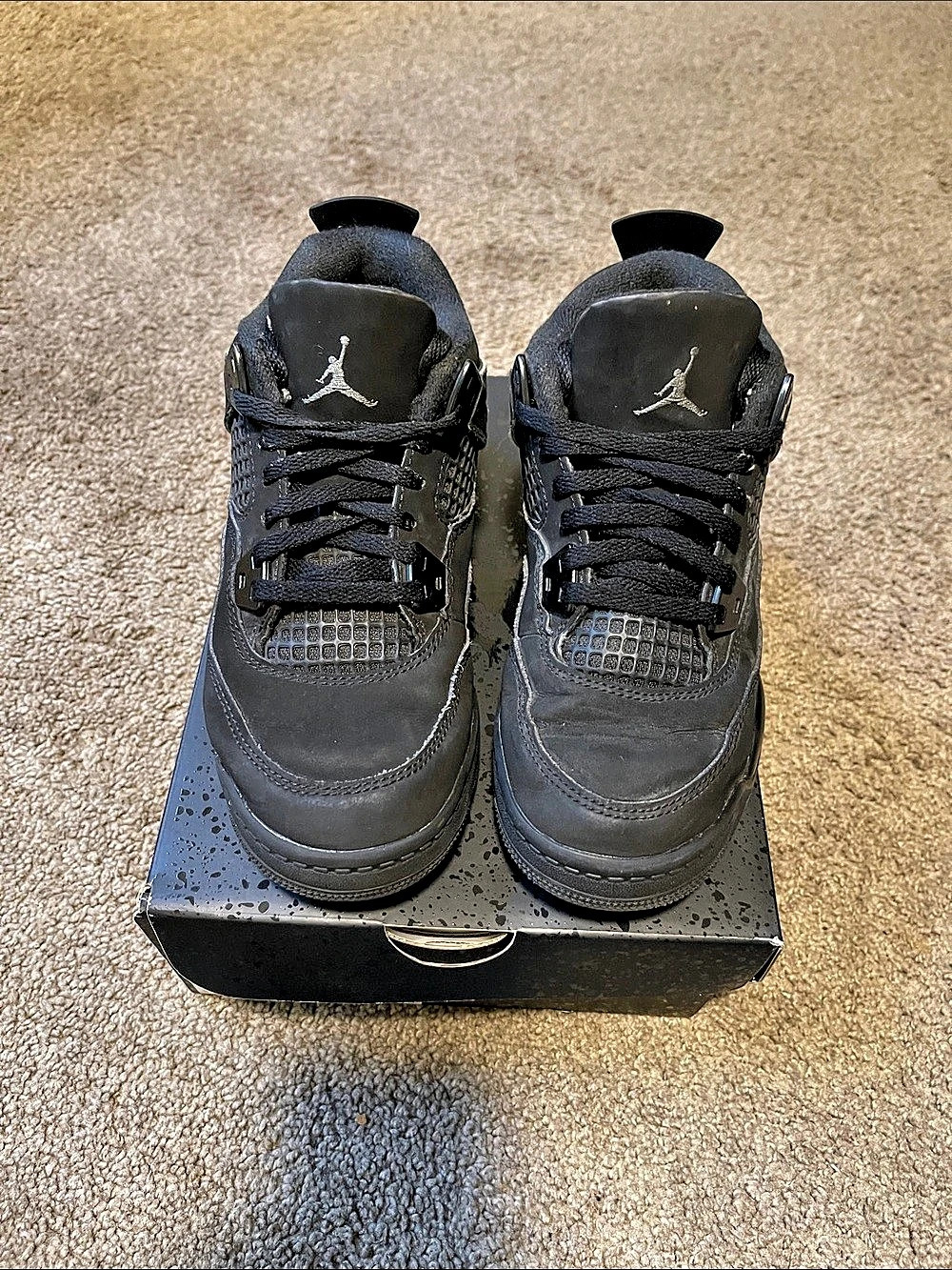 Jordan Air Jordan 4 Retro OG (PS) ) Black Sneakers unisex US 2Y